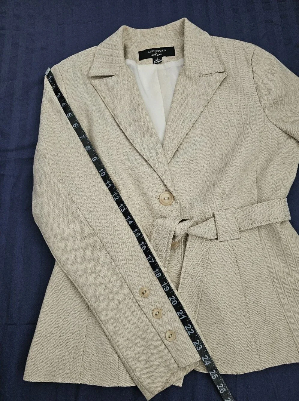 VINTAGE (Y2K) Exellent.  Signature By Larry Levine Wms 2 Pcs Pants Suit SIZE 8. - Picture 7 of 16